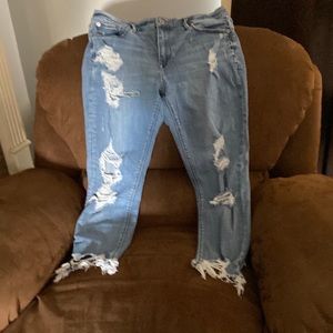 Express ankle legging distressed